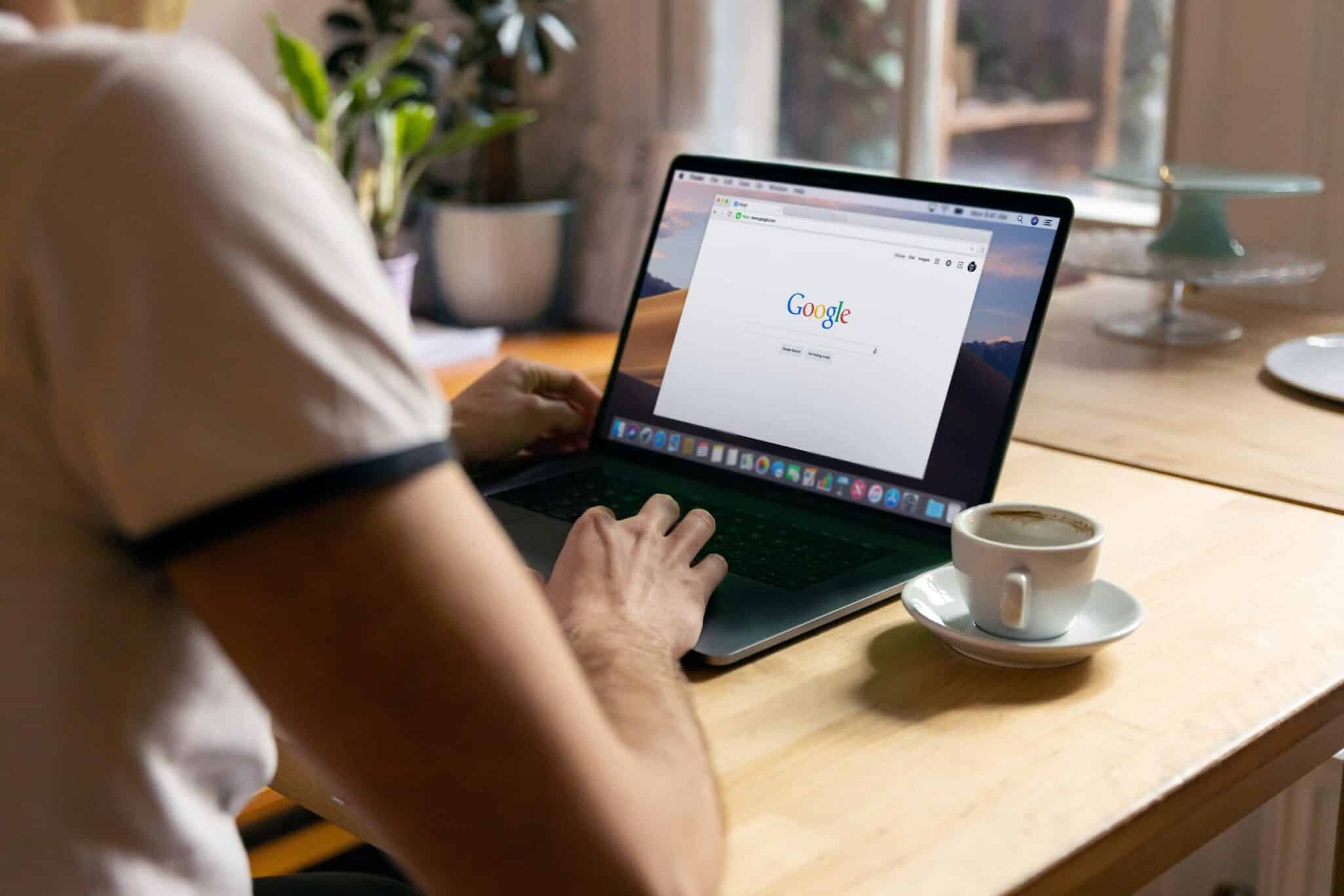 Google Ads Agency UK on a laptop